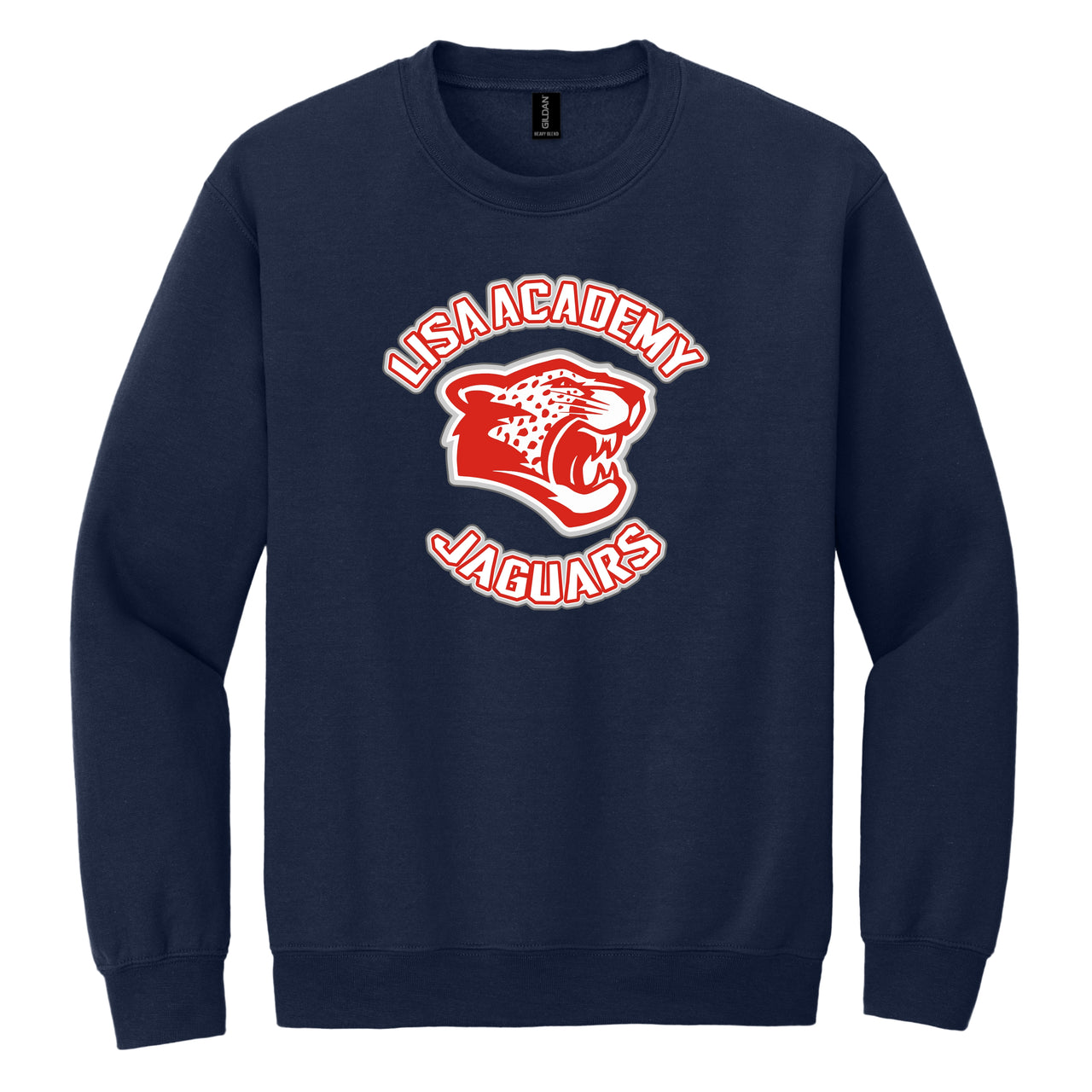 LISA Academy | Jaguars Logo | Gildan® Heavy Blend™ Crewneck Sweatshirt (18000)
