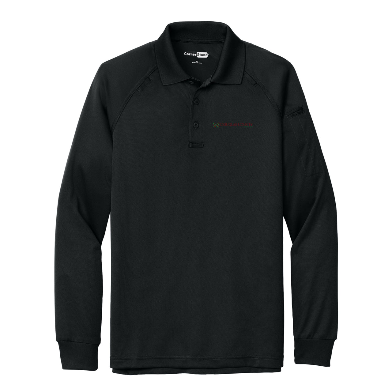 Douglas Co. Gov. | CornerStone® Select Long Sleeve Snag-Proof Tactical Polo (CS410LS)