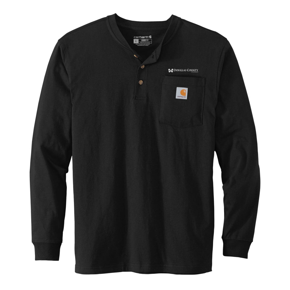 Douglas Co. Gov. | Carhartt® Long Sleeve Henley T-Shirt (CTK128)