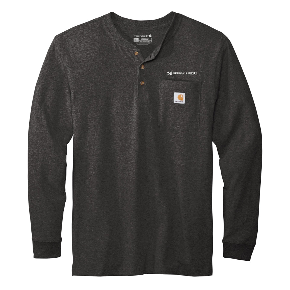 Douglas Co. Gov. | Carhartt® Long Sleeve Henley T-Shirt (CTK128)