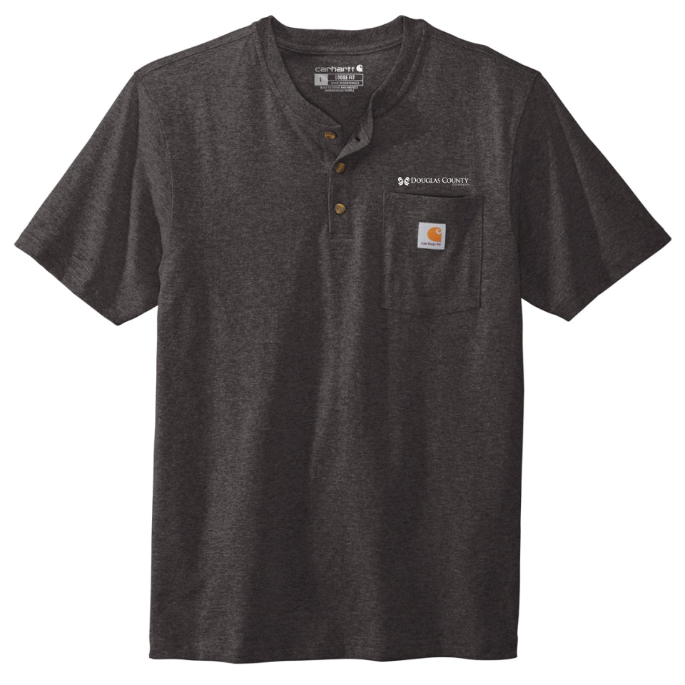 Douglas Co. Gov. | Carhartt® Short Sleeve Henley T-Shirt (CTK84)