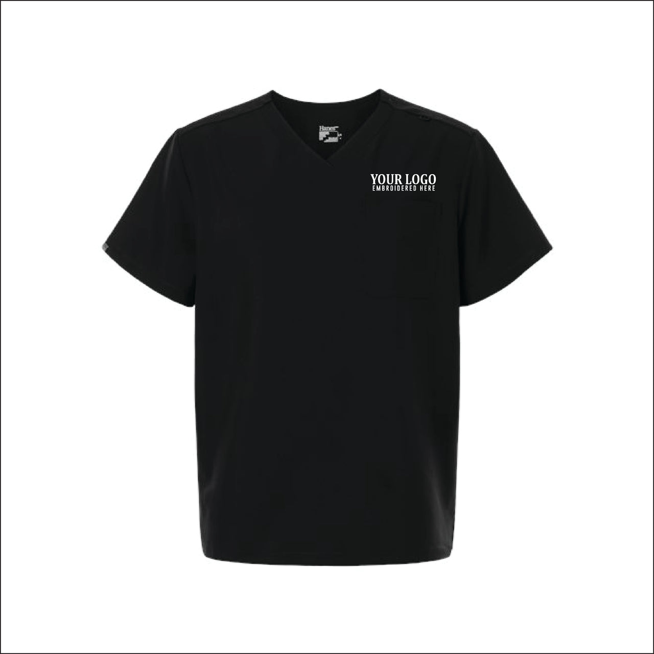 UVC | Hanes Men's V-Neck Pocket Scrub Top (HMB000)