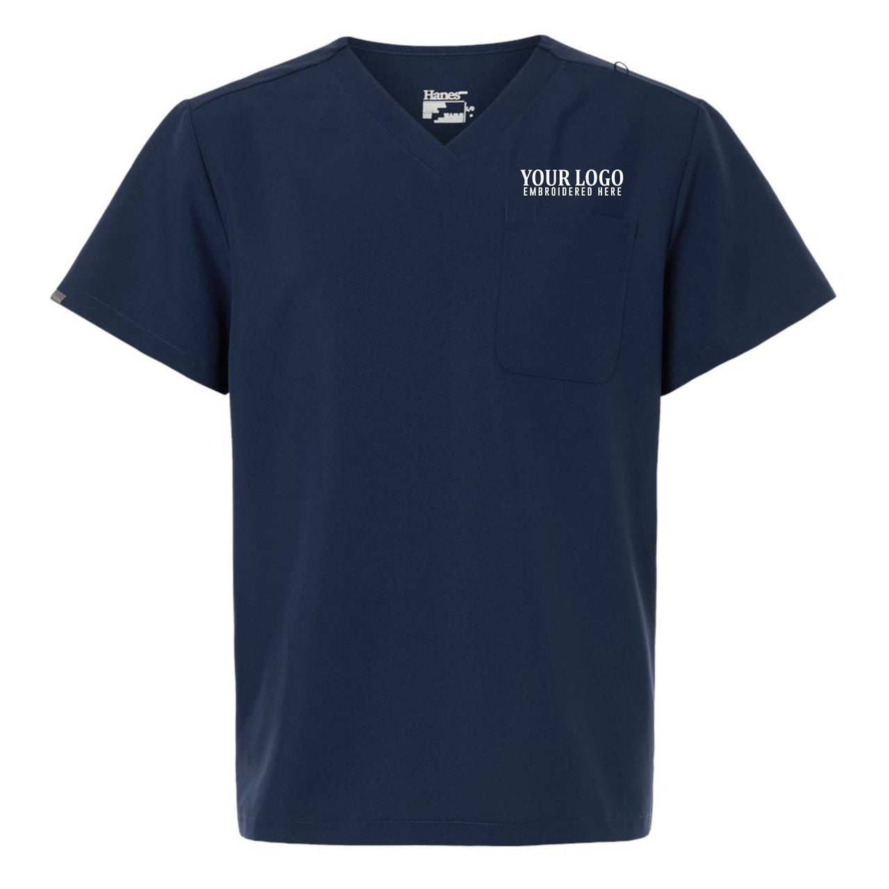UVC | Hanes Men's V-Neck Pocket Scrub Top (HMB000)