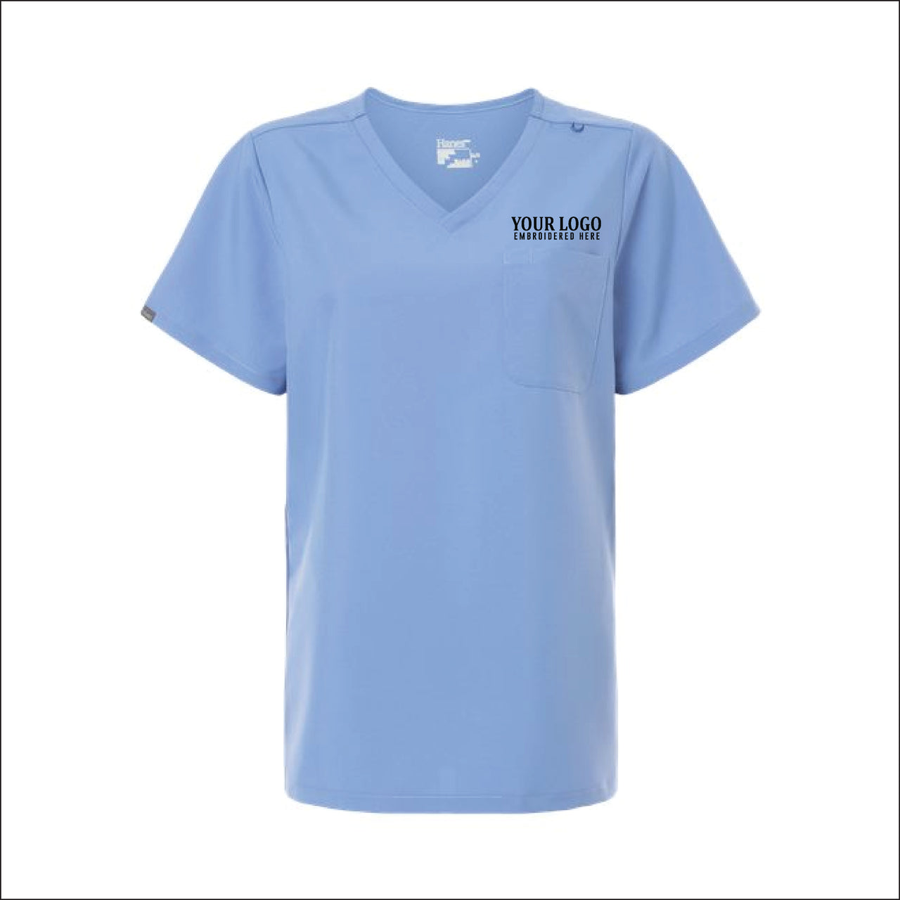 UVC | Hanes Women's V-Neck 1 Pocket Scrub Top (HSB000)