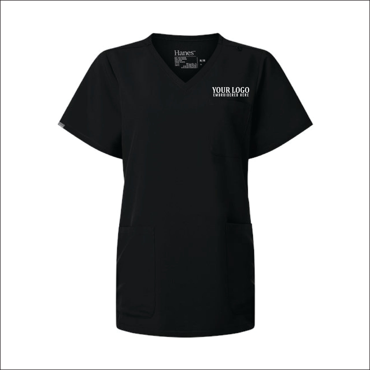 UVC | Hanes Women's V-Neck 3 Pocket Scrub Top (HSB002)