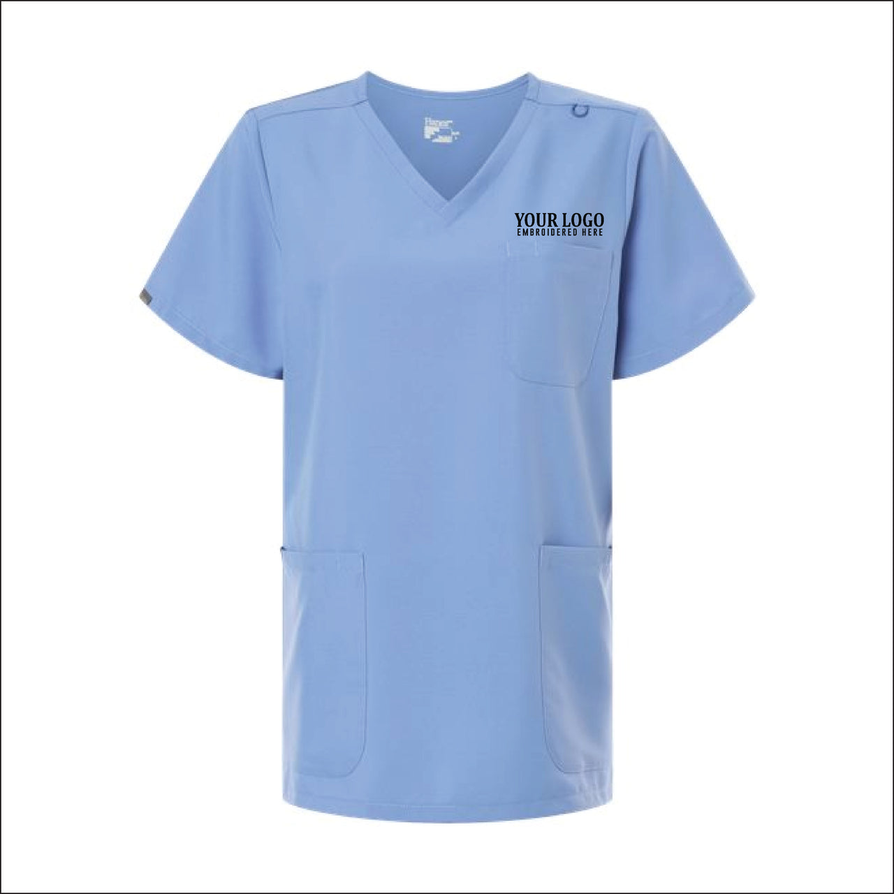 UVC | Hanes Women's V-Neck 3 Pocket Scrub Top (HSB002)