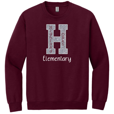 Highland Oaks Elementary | Glitter Sweatshirts