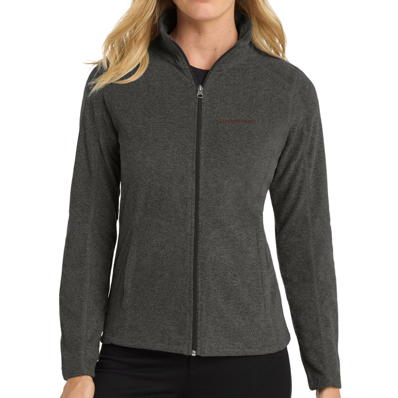 Douglas Co. Gov. |  Port Authority® Women's Heather Microfleece Full-Zip Jacket (L235)