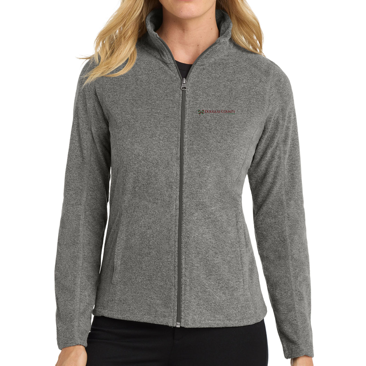 Douglas Co. Gov. |  Port Authority® Women's Heather Microfleece Full-Zip Jacket (L235)