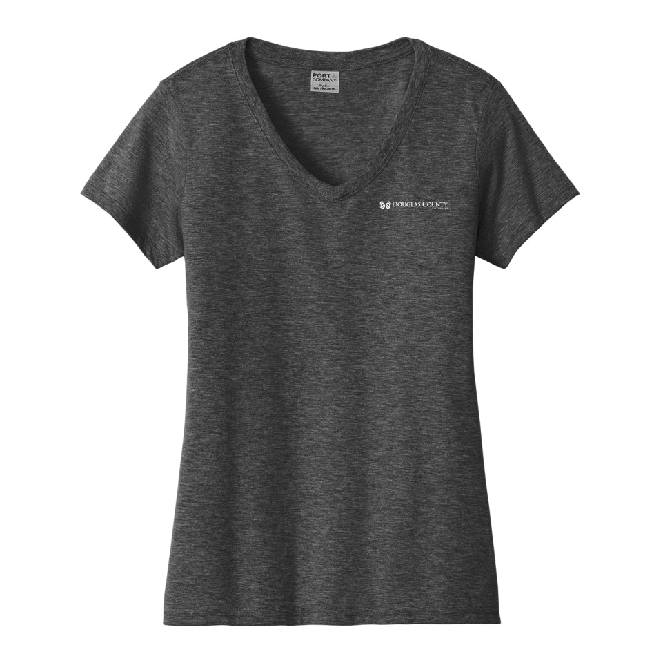 Douglas Co. Gov. | Port & Co™ Women's Fan Favorite™ V-Neck Tee (LPC450V)