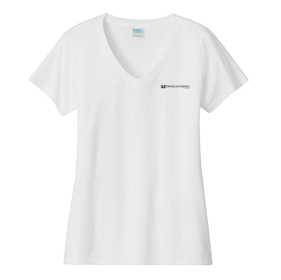 Douglas Co. Gov. | Port & Co™ Women's Fan Favorite™ V-Neck Tee (LPC450V)
