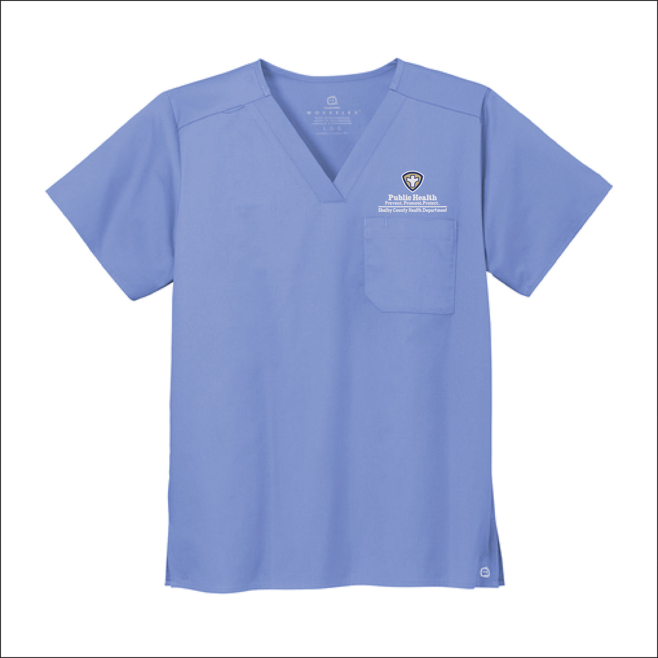 Shelby County Health Dept. | Wink® Unisex WorkFlex Chest Pocket V-Neck Top (WW3160)