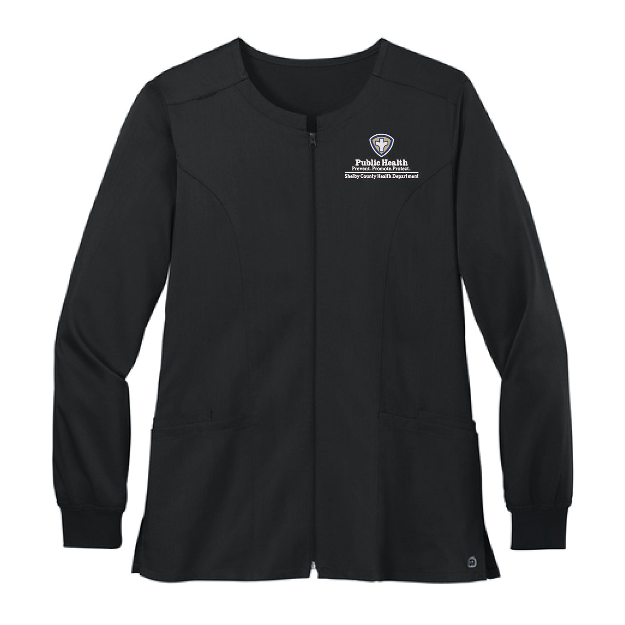 Shelby County Health Dept. | Wink® Women’s Premiere Flex™ Full-Zip Scrub Jacket (WW4088)