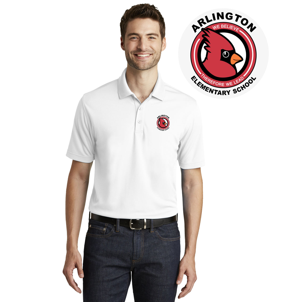 ARLINGTON ELEMENTARY SCHOOL | MEN DRY ZONE UV MICRO-MESH POLO