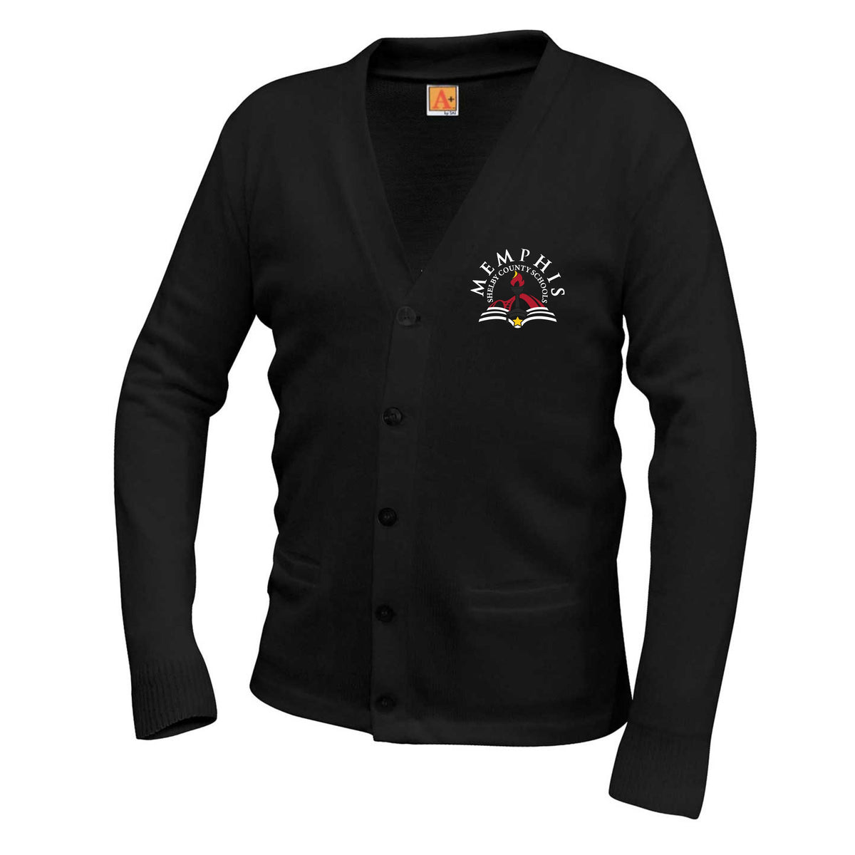 MSCS | Two-Pocket Jersey V-Neck Cardigan (6300)