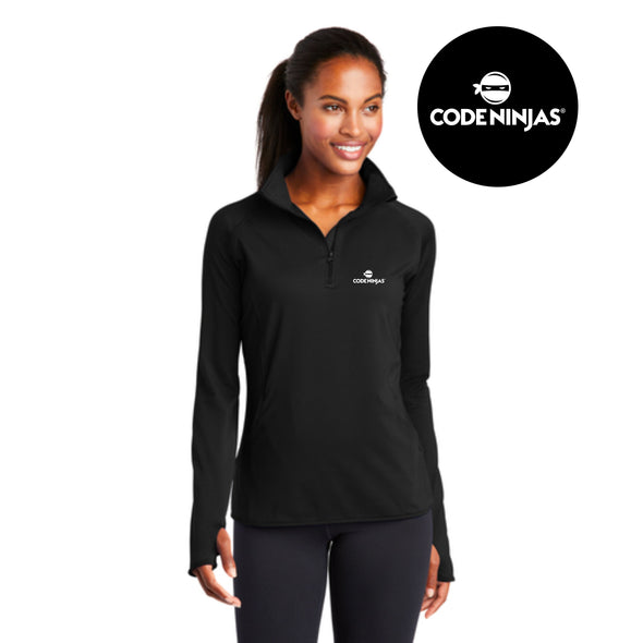 Code Ninja | Ladies Stretch 1/2-Zip Pullover