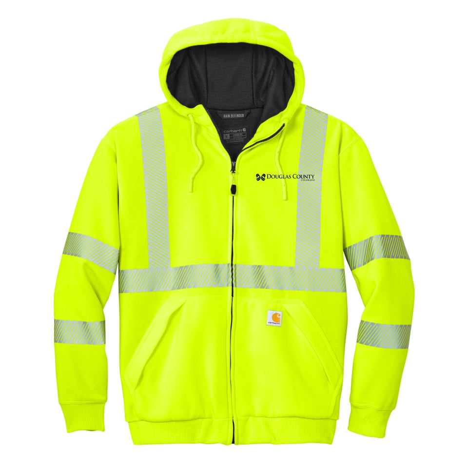 Douglas Co. Gov. | Carhartt® ANSI 107 Class 3 Lined Full-Zip Sweatshirt (CT104988)