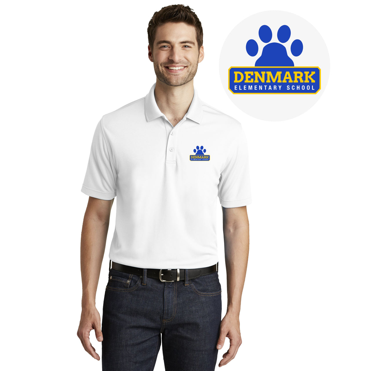 DENMARK ELEMENTARY SCHOOL | MEN DRY ZONE UV MICRO-MESH POLO