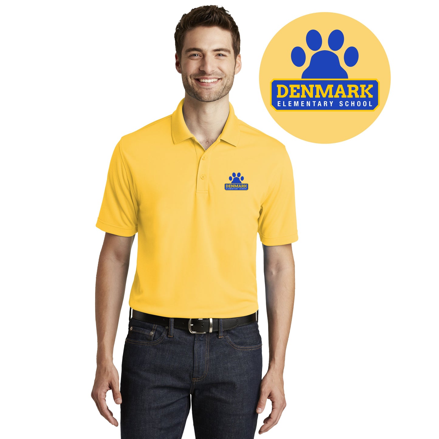 DENMARK ELEMENTARY SCHOOL | MEN DRY ZONE UV MICRO-MESH POLO