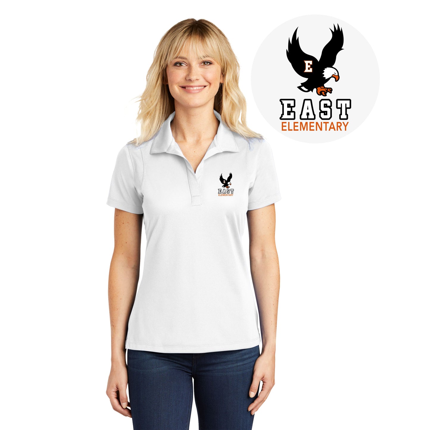 EAST ELEMENTARY SCHOOL | Ladies Micropique Sport-Wick® Polo