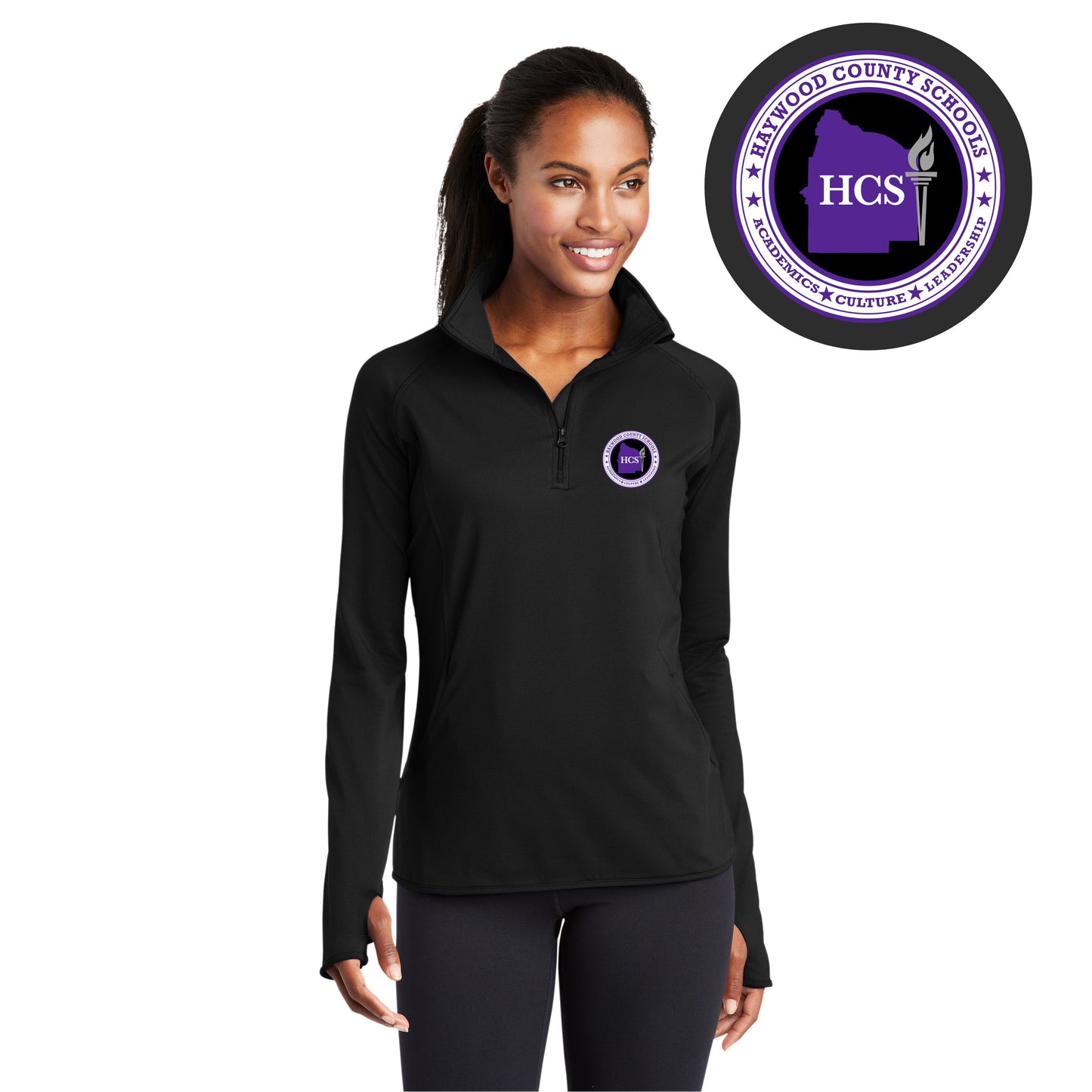 Haywood | Ladies Sport-Tek Stretch 1/4-Zip Pullover