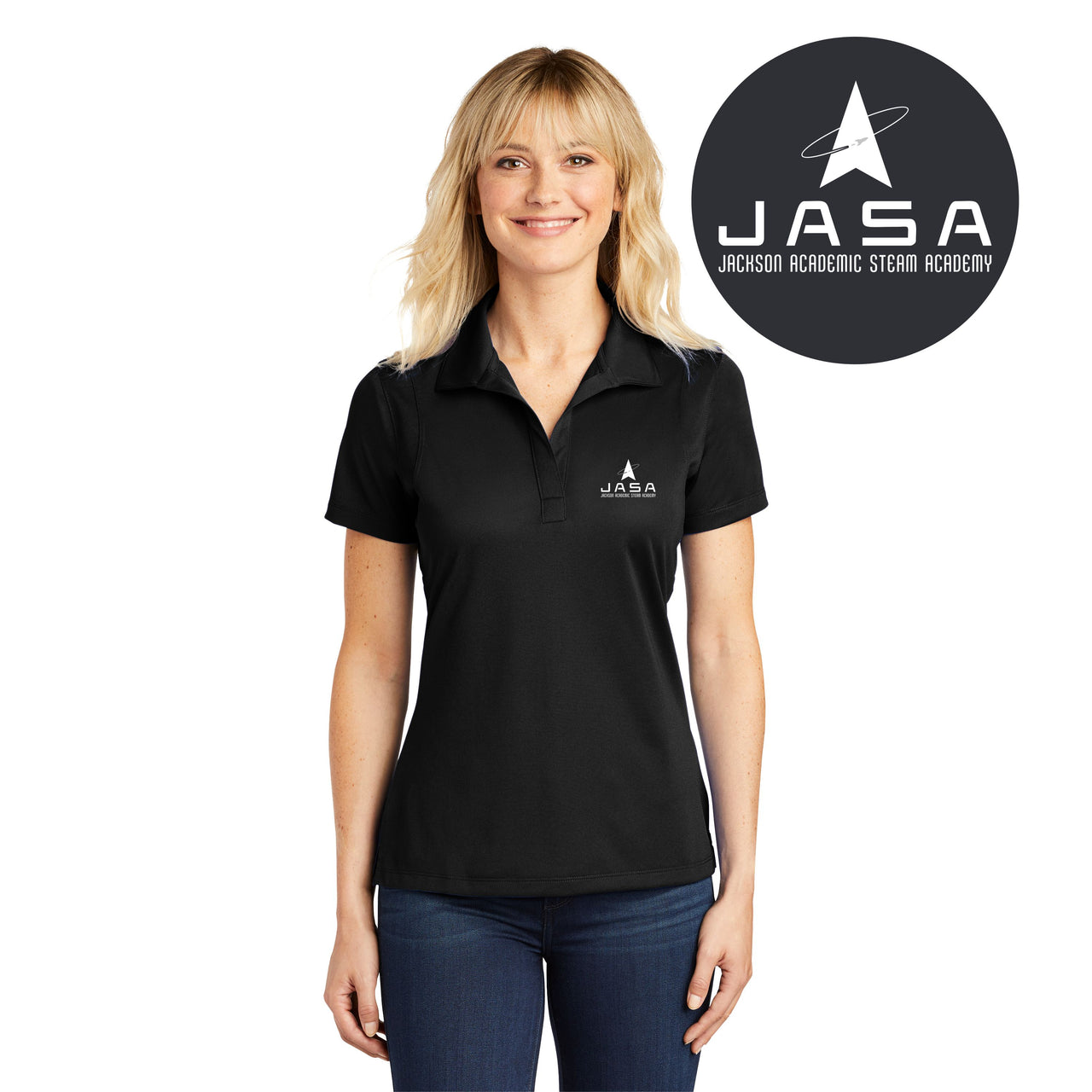 JACKSON ACADEMIC STEAM ACADEMY |  Ladies Micropique Sport-Wick® Polo