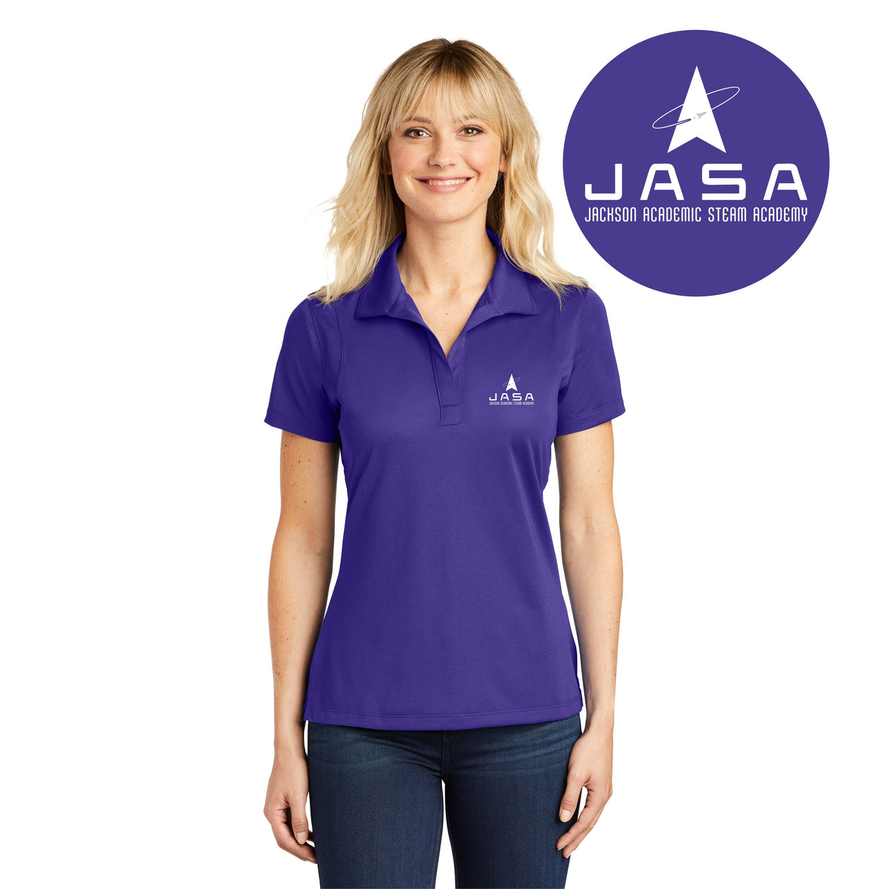 JACKSON ACADEMIC STEAM ACADEMY |  Ladies Micropique Sport-Wick® Polo