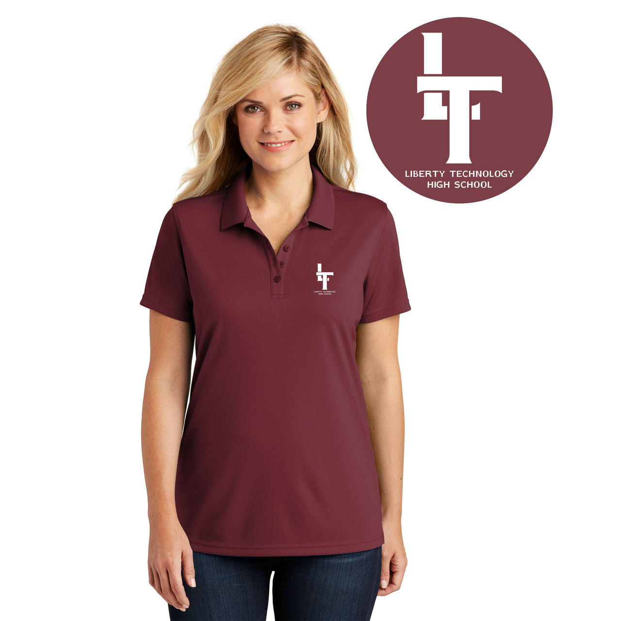 LIBERTY TECHNOLOGY HIGH SCHOOL | LADIES DRY ZONE UV MICRO-MESH POLO