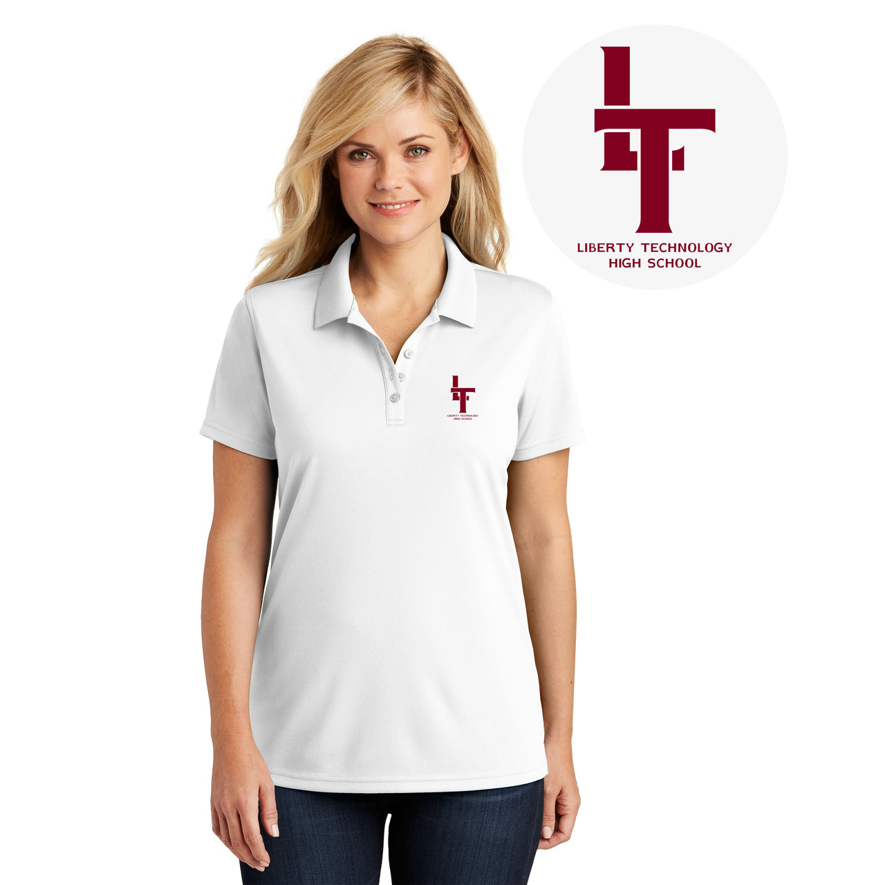 LIBERTY TECHNOLOGY HIGH SCHOOL | LADIES DRY ZONE UV MICRO-MESH POLO