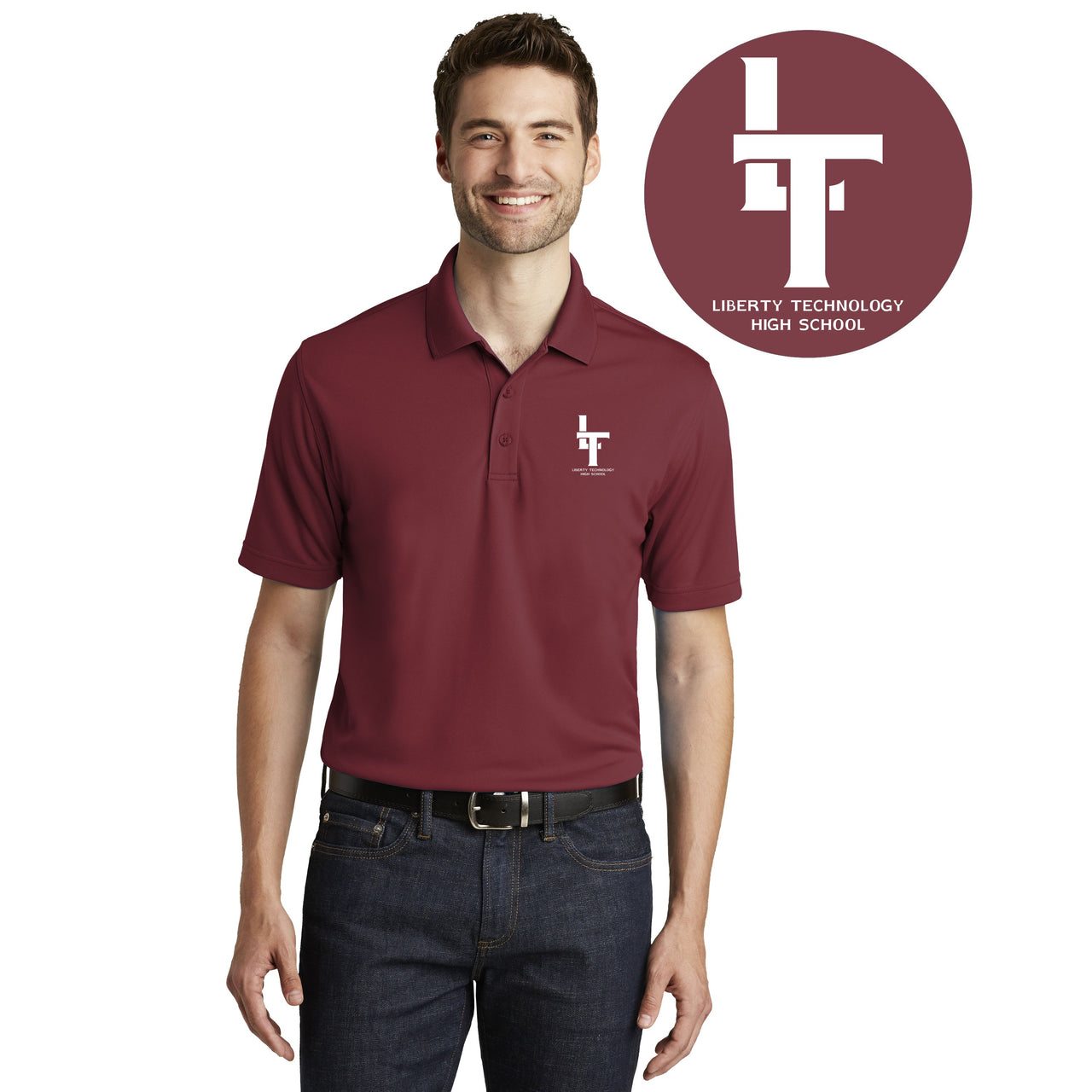 LIBERTY TECHNOLOGY HIGH SCHOOL | MEN DRY ZONE UV MICRO-MESH POLO