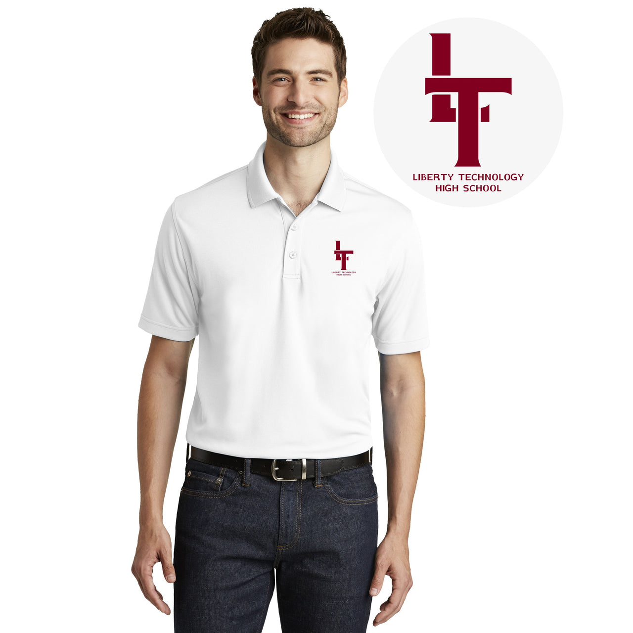 LIBERTY TECHNOLOGY HIGH SCHOOL | MEN DRY ZONE UV MICRO-MESH POLO