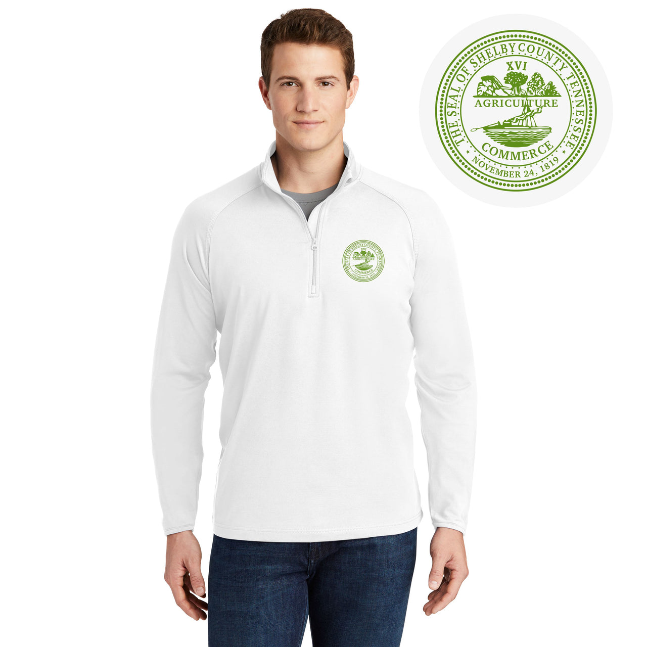 Shelby County Gov. | Men's Stretch 1/4-Zip Pullover