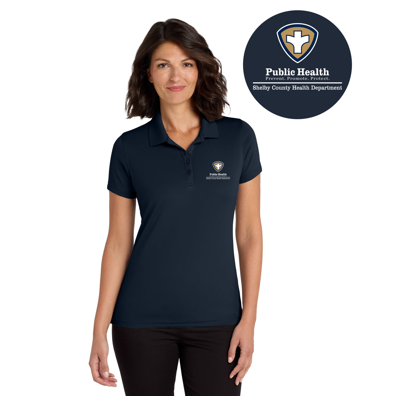 Shelby County Health Dept. | Women's UV Micro-Mesh Polo