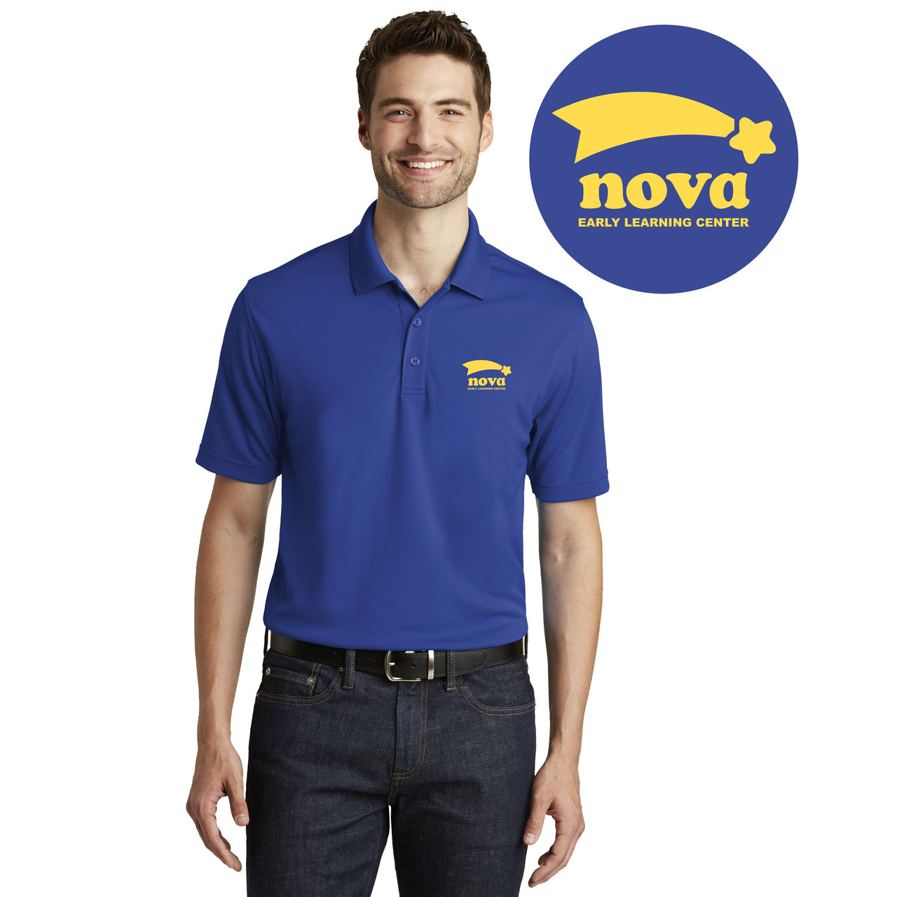 NOVA EARLY LEARNING CENTER | MEN DRY ZONE UV MICRO-MESH POLO