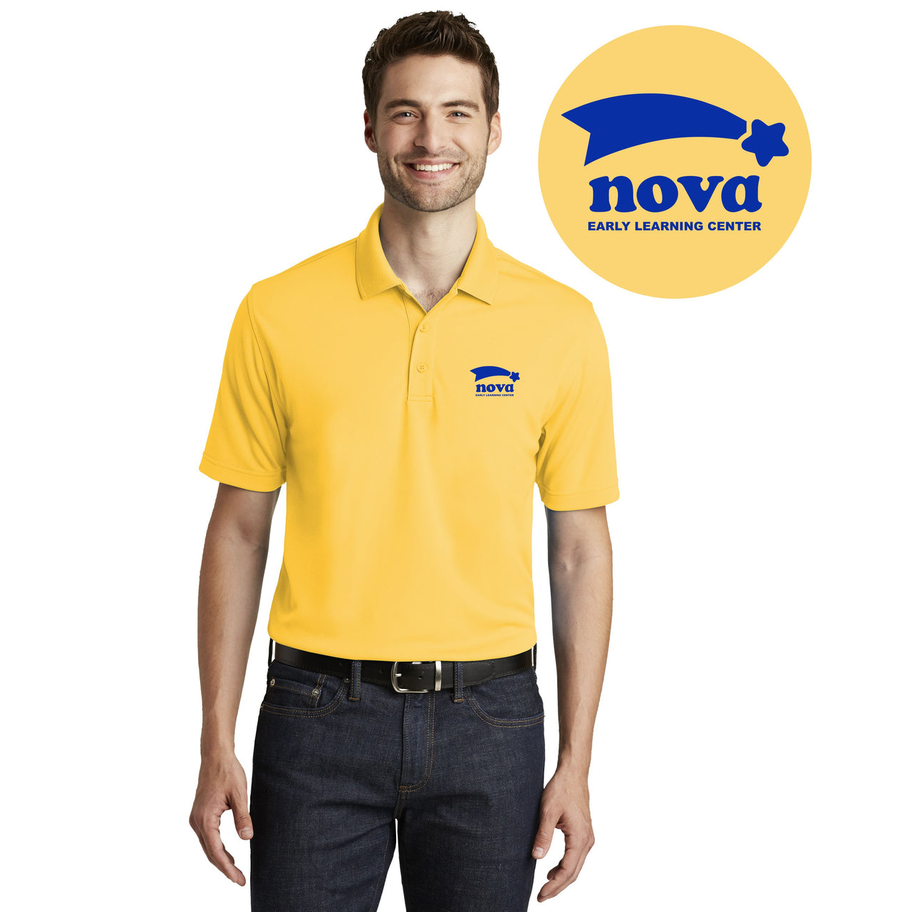 NOVA EARLY LEARNING CENTER | MEN DRY ZONE UV MICRO-MESH POLO