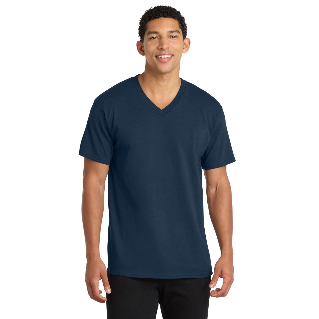 CECOMS | Men's Short Sleeve V-Neck Tee  (PC54V)