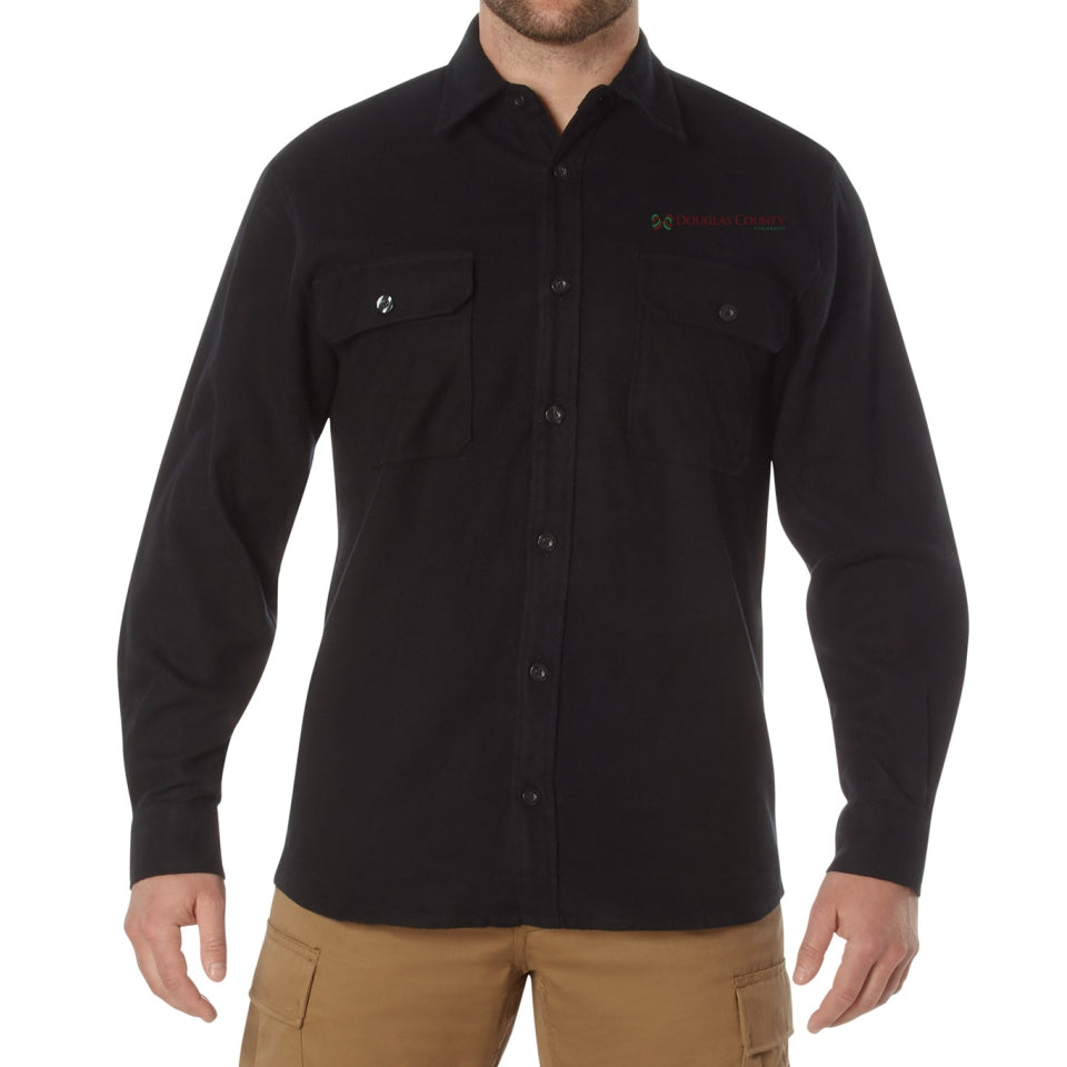 Douglas Co. Gov. | Rothco Heavy Weight Solid Flannel Shirtt (4637)
