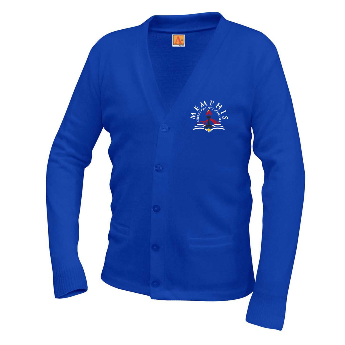 MSCS | Two-Pocket Jersey V-Neck Cardigan (6300)