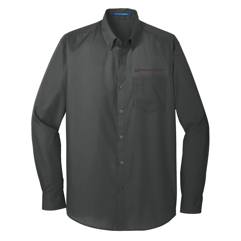 Douglas Co. Gov. | Port Authority Men's Long Sleeve Poplin Shirt (W100)