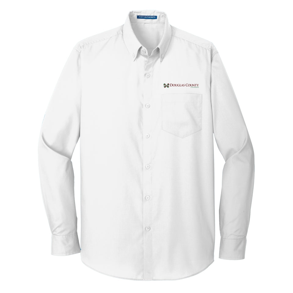 Douglas Co. Gov. | Port Authority Men's Long Sleeve Poplin Shirt (W100)