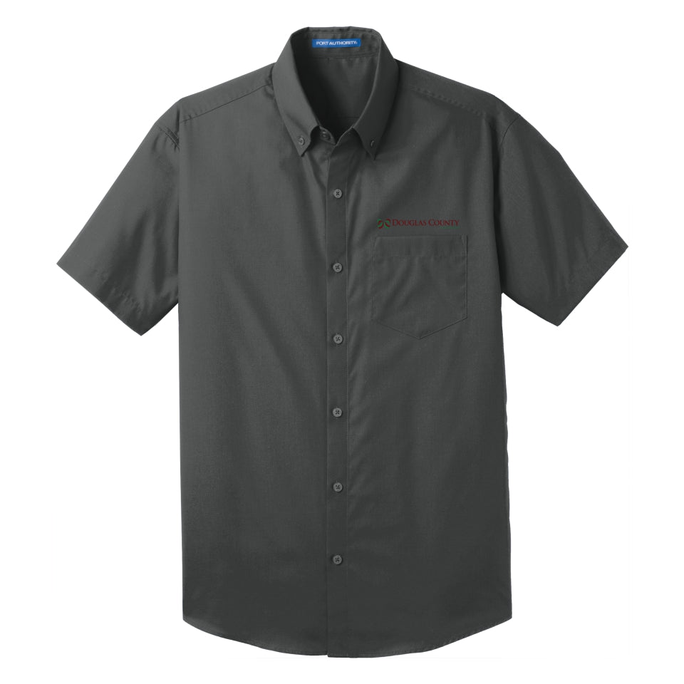 Douglas Co. Gov. | Port Authority Men's Short Sleeve Poplin Shirt (W101)