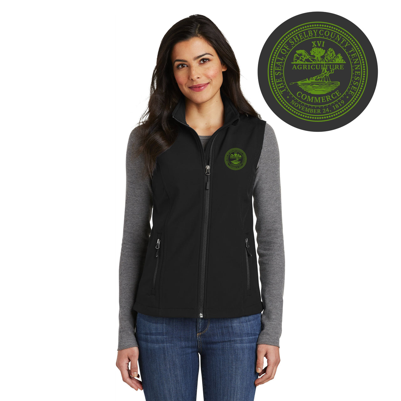 Shelby County Gov. | Ladies Core Soft Shell Vest