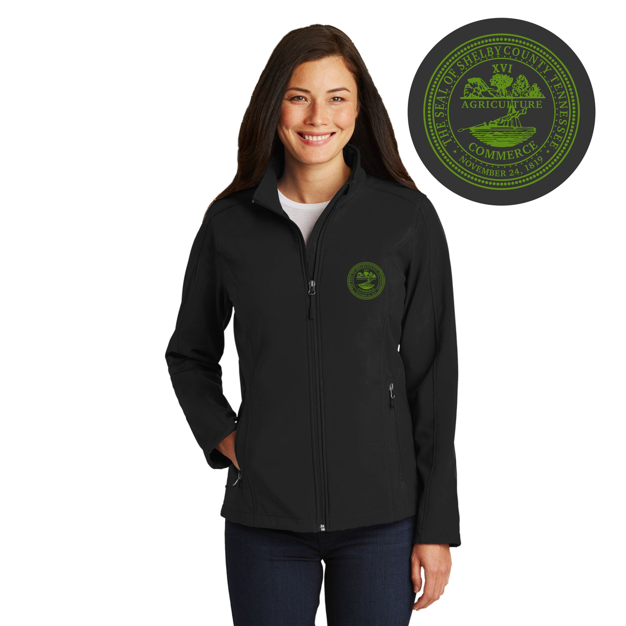 Shelby County Gov. | Ladies Core Soft Shell Jacket