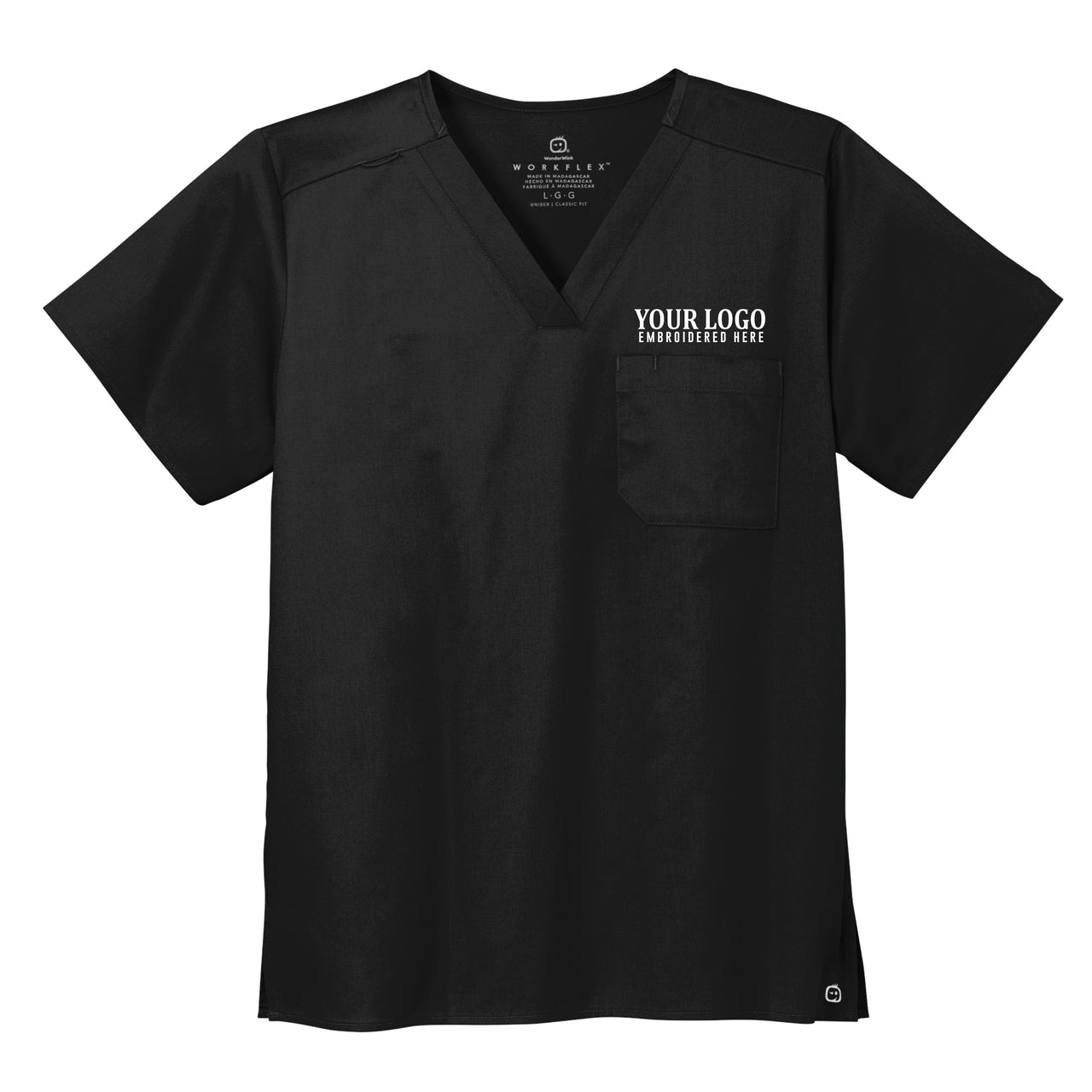 UVC | Wink® Unisex WorkFlex Chest Pocket V-Neck Top (WW3160)