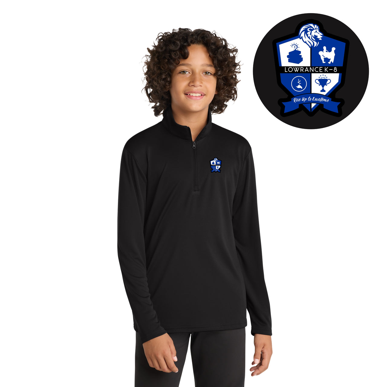 Lowrance K-8 | Sport-Tek® Youth PosiCharge®Competitor™ 1/4-Zip Pullover (YST357)