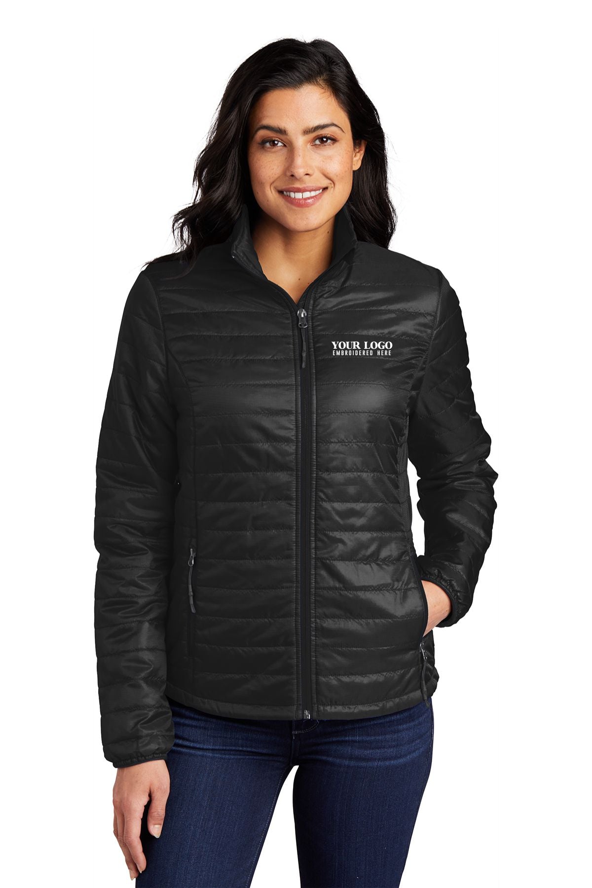 Hospital / Ladies Packable Puffy Jacket