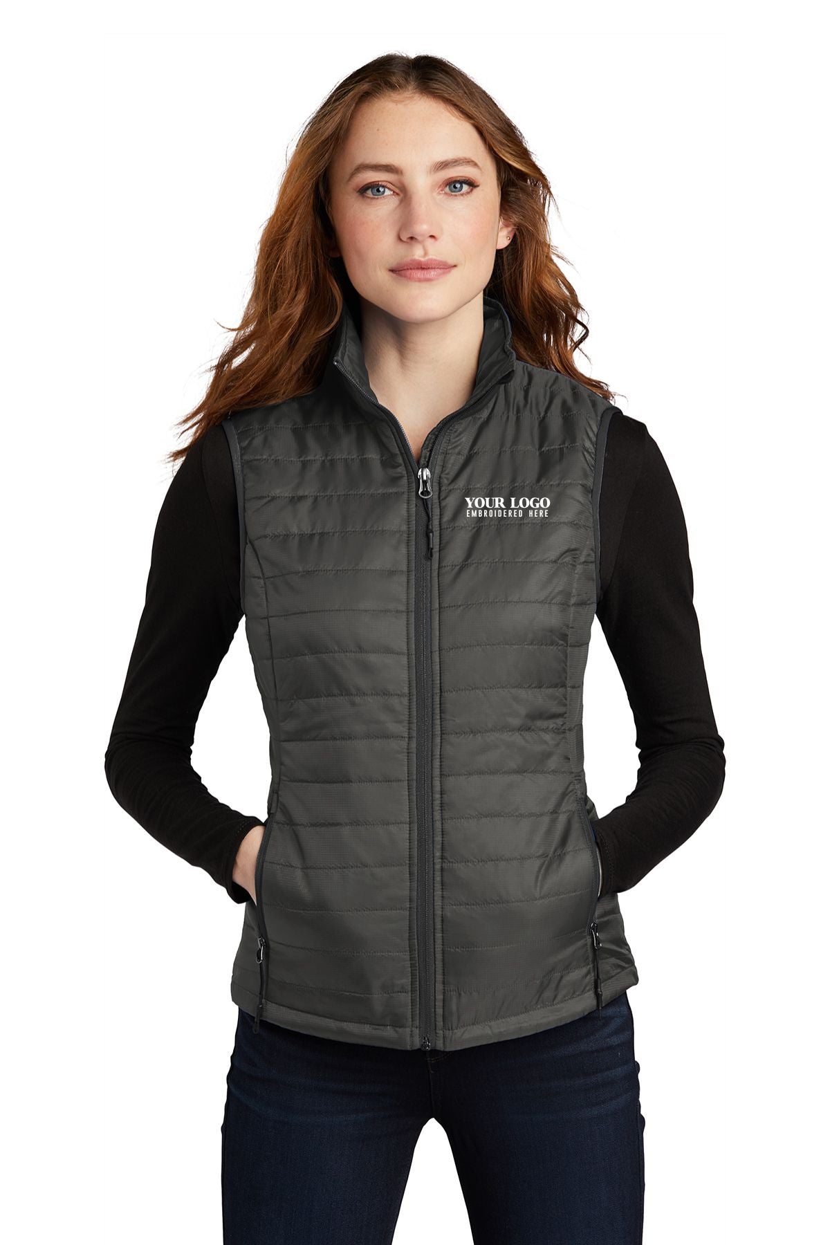 Hospital / Ladies Packable Puffy Vest