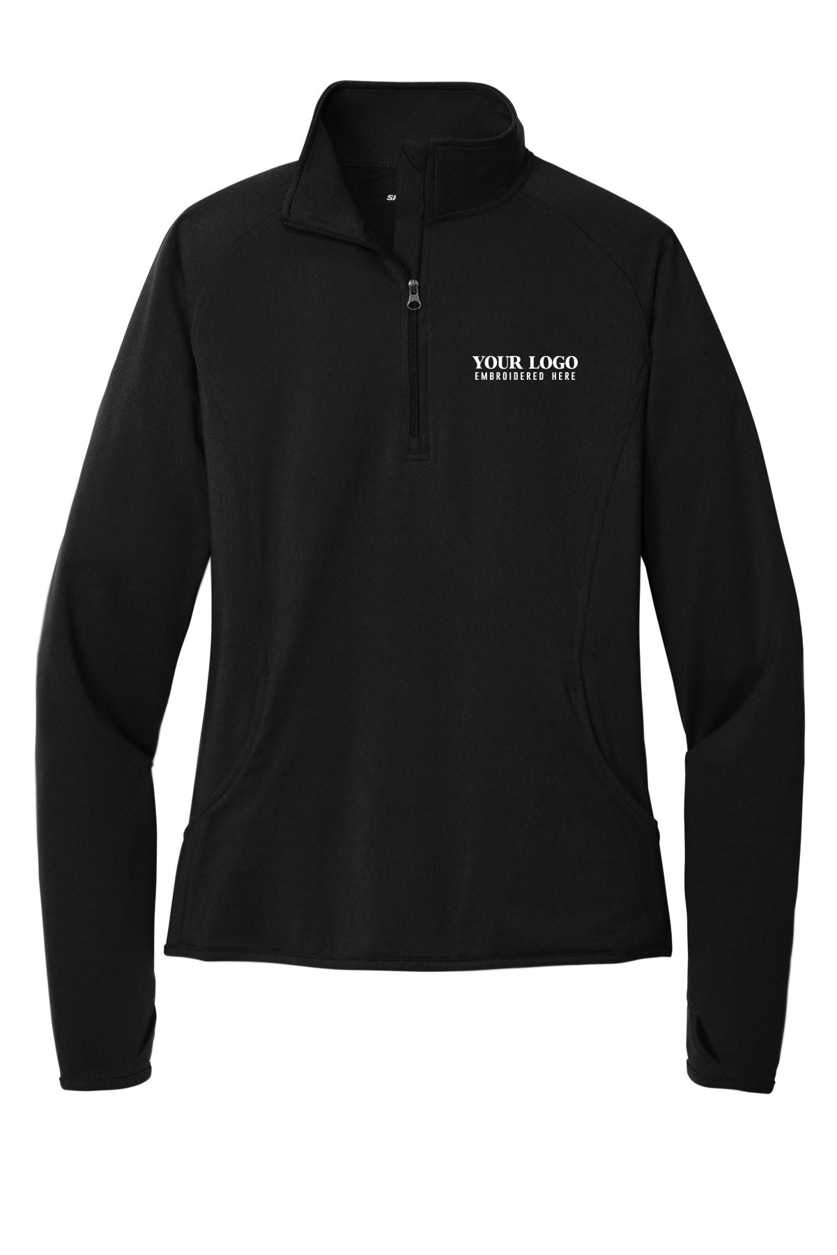 Hospital / Ladies Stretch 1/2-Zip Pullover