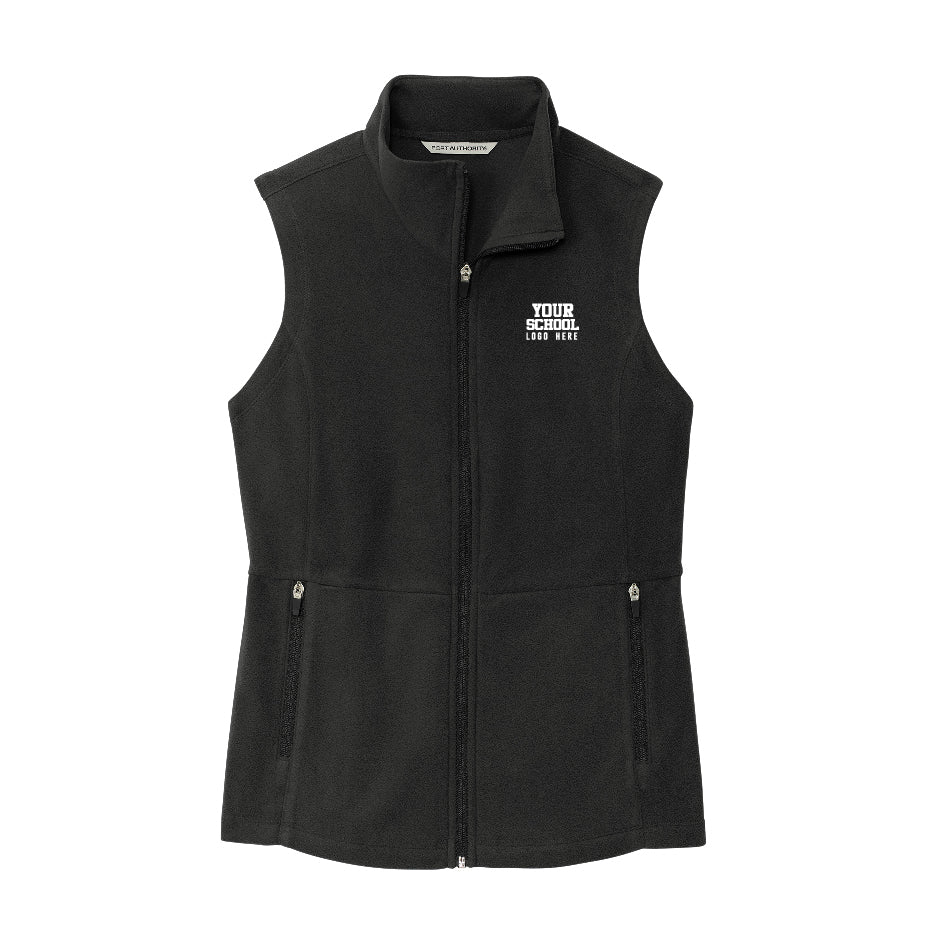 Ladies Microfleece Vest - XS / Black