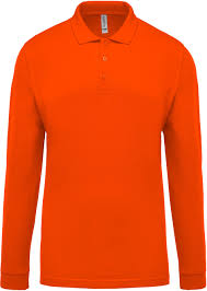 Happy Times Orange Polo, Long Sleeve